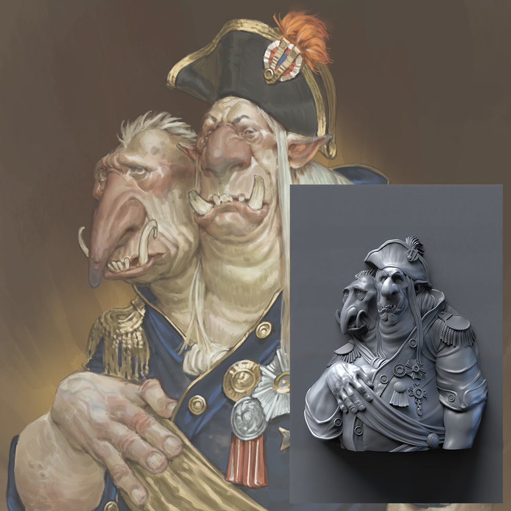 Frameable #3 - General Private Krug & Thrug