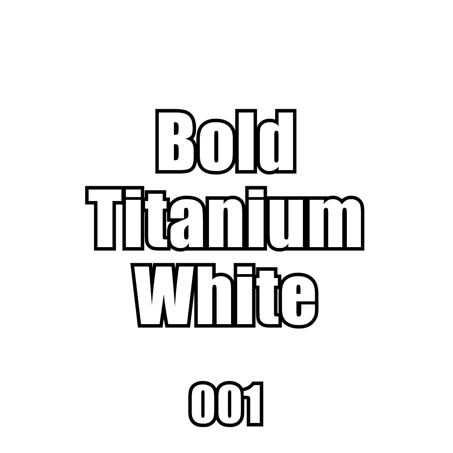 001-Pro Acryl Bold Titanium White