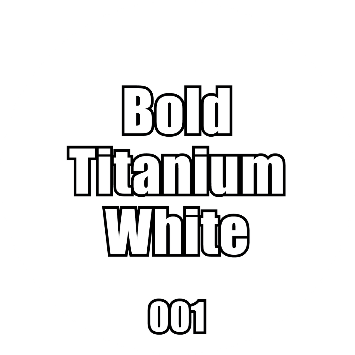 001Pro Acryl Bold Titanium White