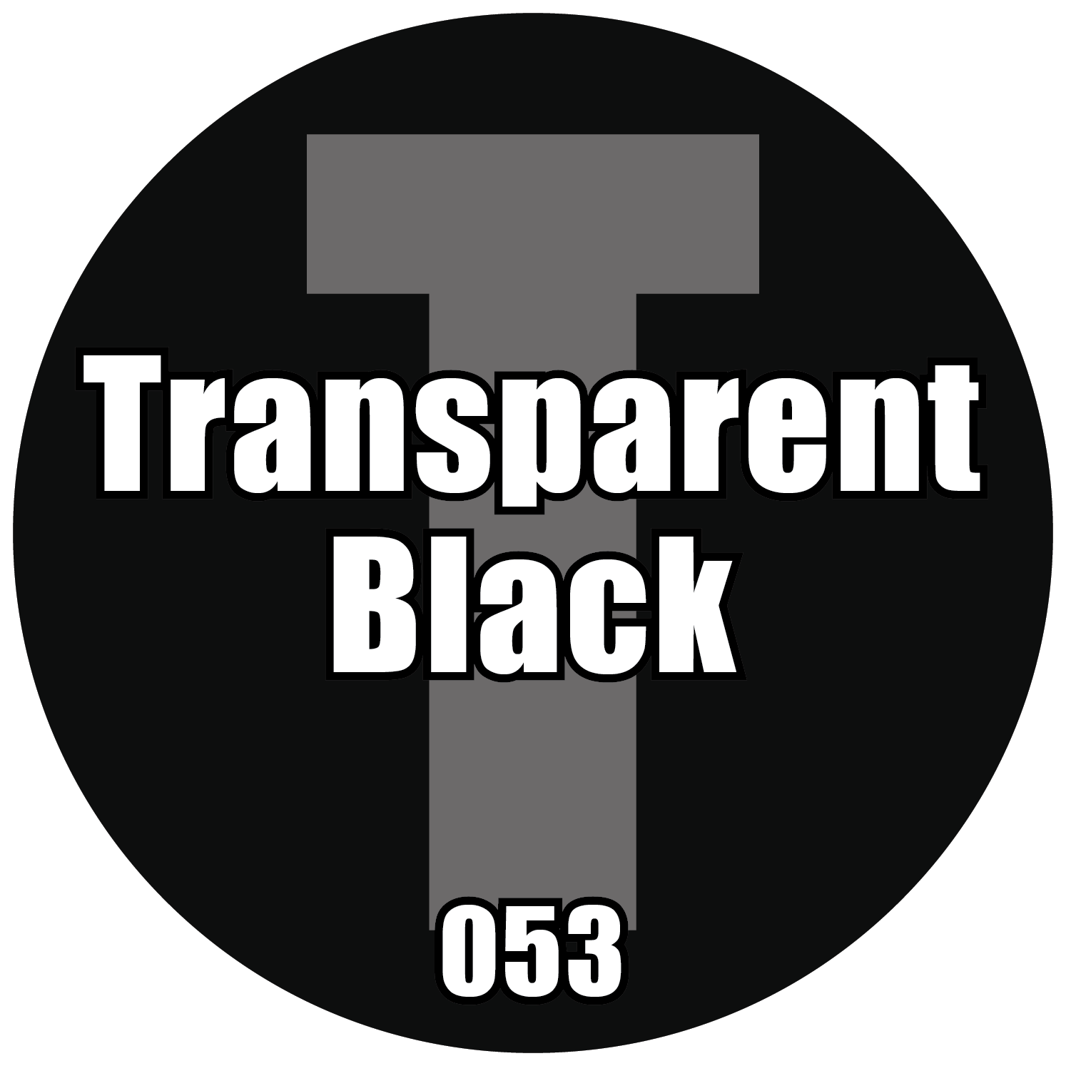 053-Pro Acryl Transparent Black