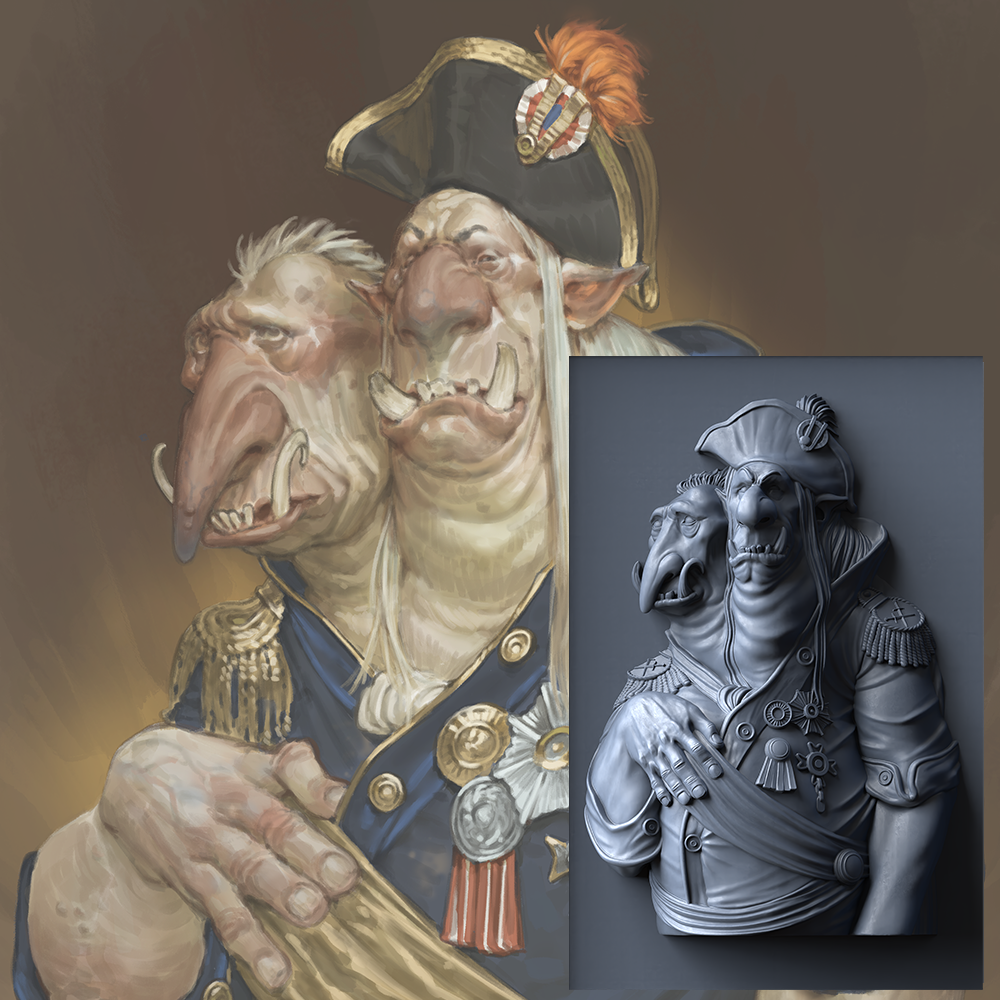 Texture Trainer Frameable #3 - General Private Kronk & Thrug