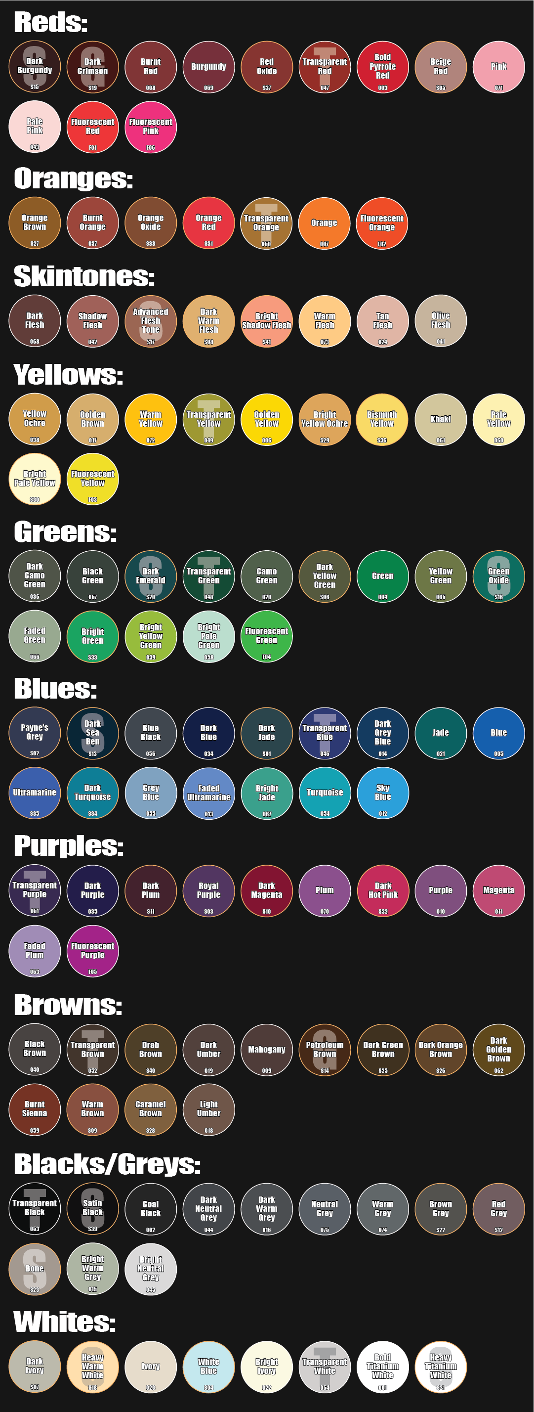 Our Paint Colors | Monument Hobbies